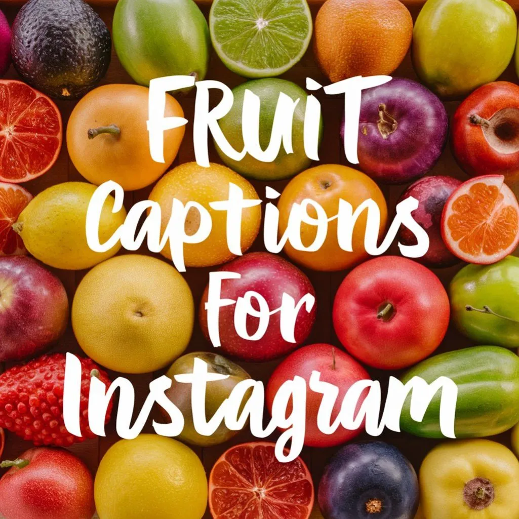 Fruit Captions for Instagram