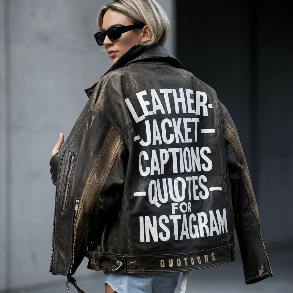 Leather Jacket Captions And Quotes For Instagram