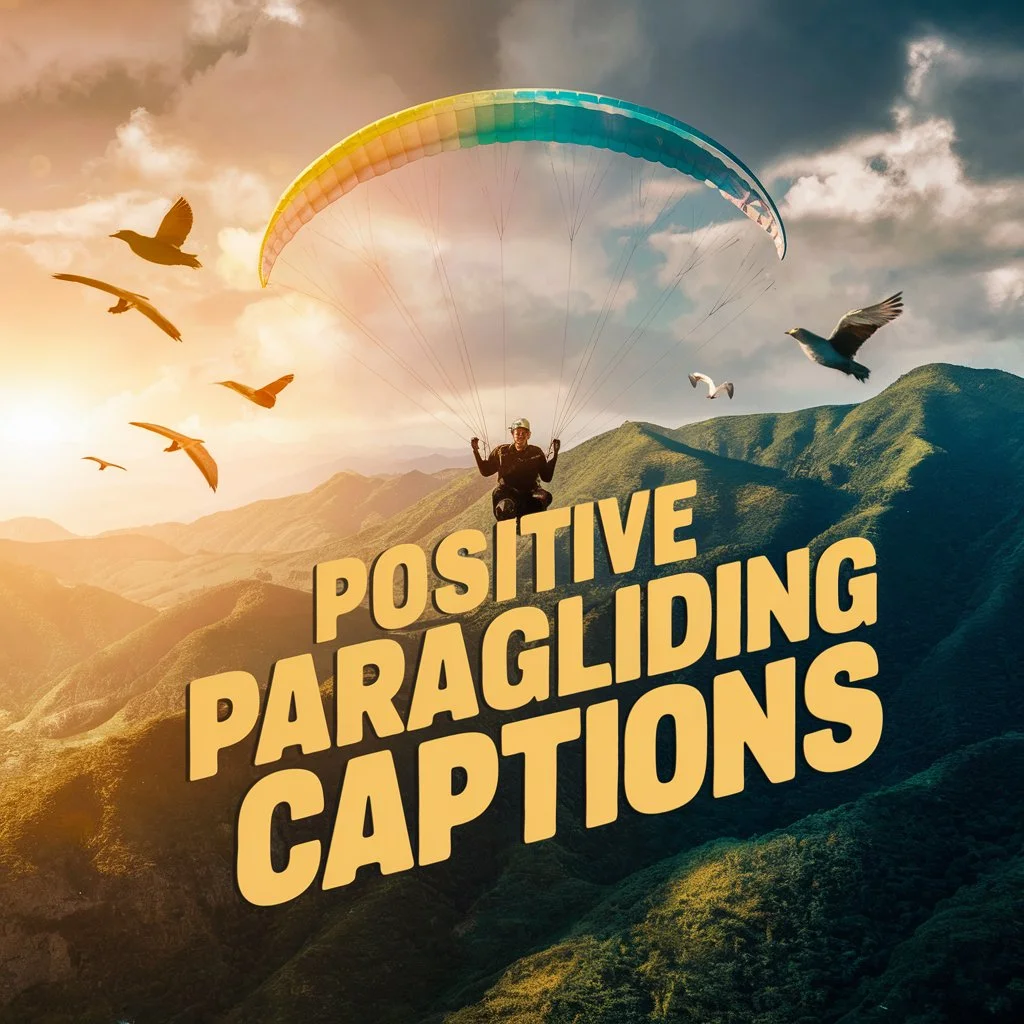 Positive Paragliding Captions