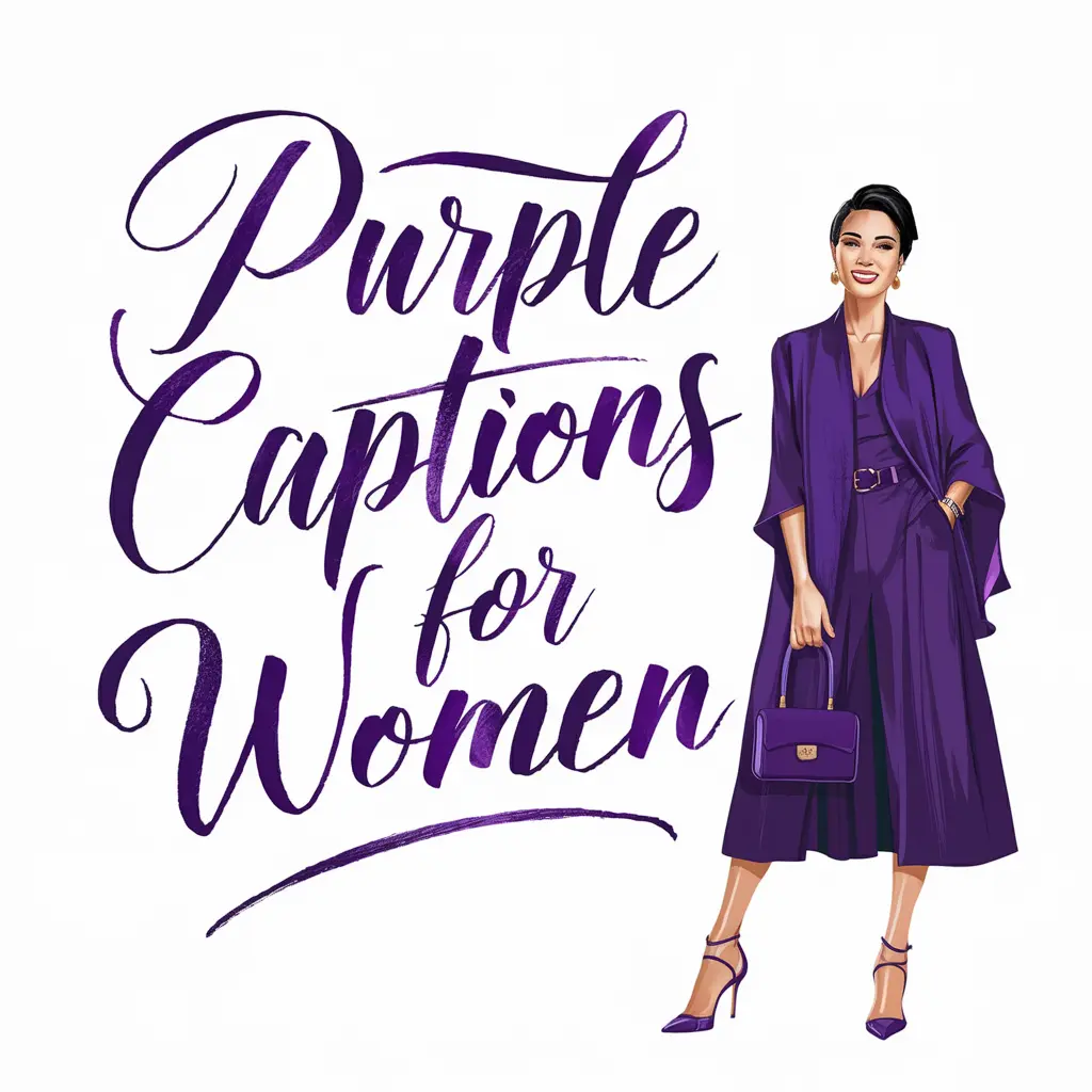 Purple Captions for Women