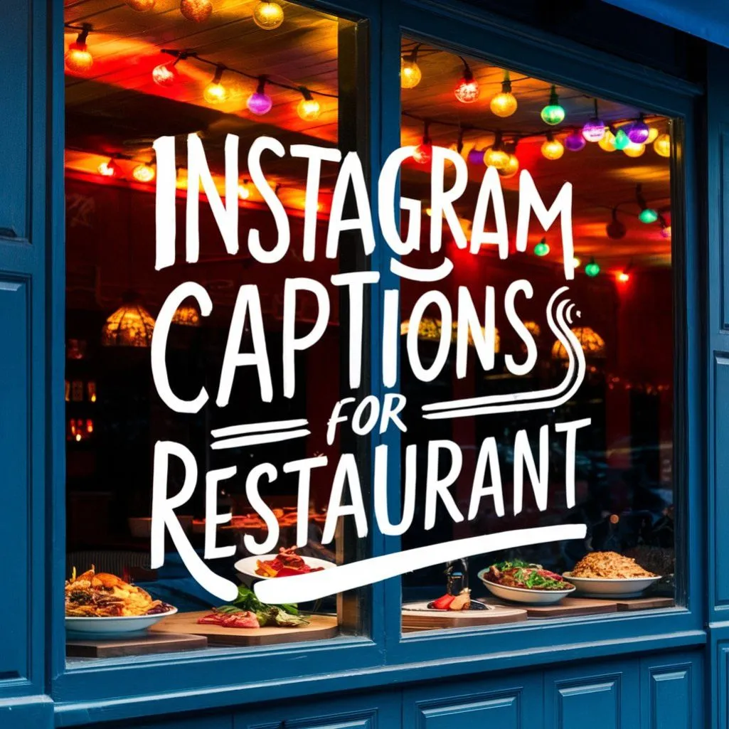 Short Instagram Captions For Restaurant