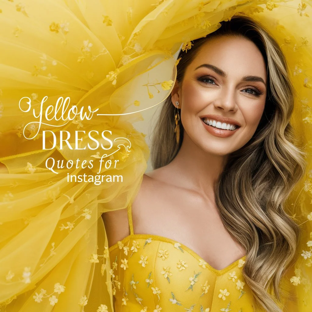Yellow Dress Quotes for Instagram