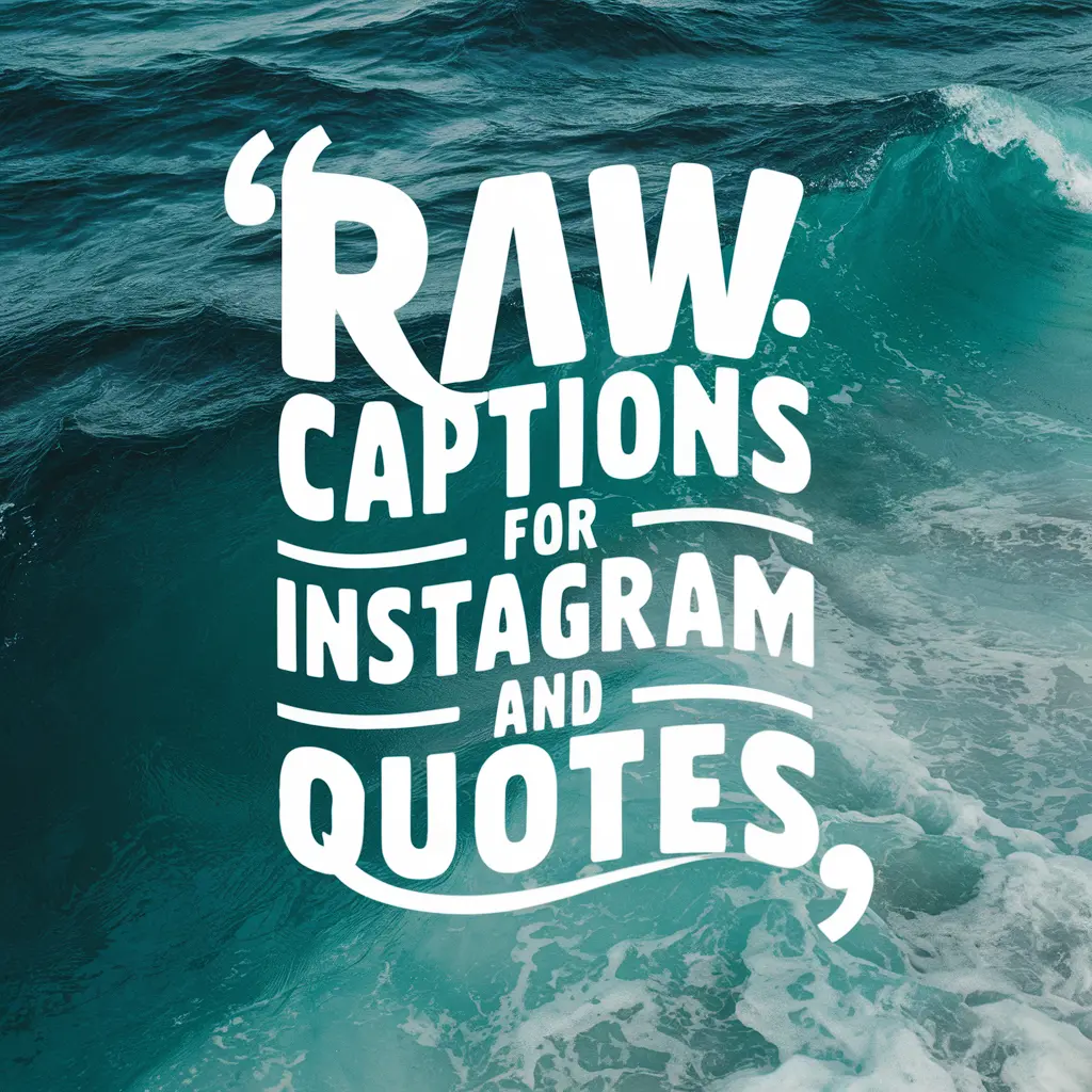 Raw Captions For Instagram & Quotes