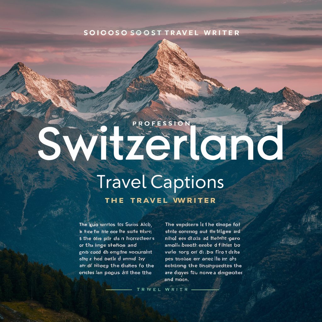 Switzerland Travel Captions