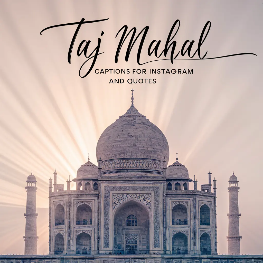 Taj Mahal Captions For Instagram & Quotes