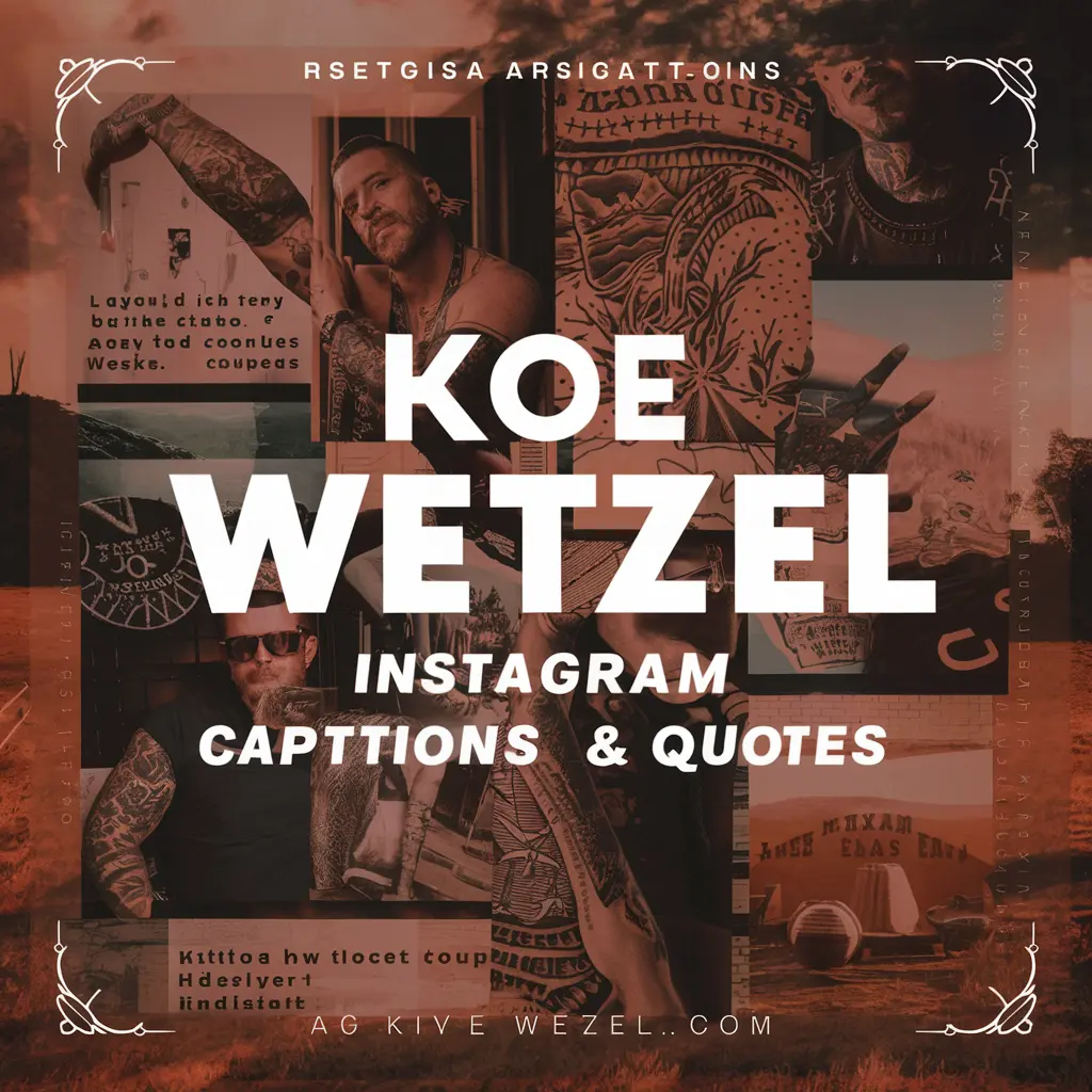 Unique Koe Wetzel Instagram Captions And Quotes