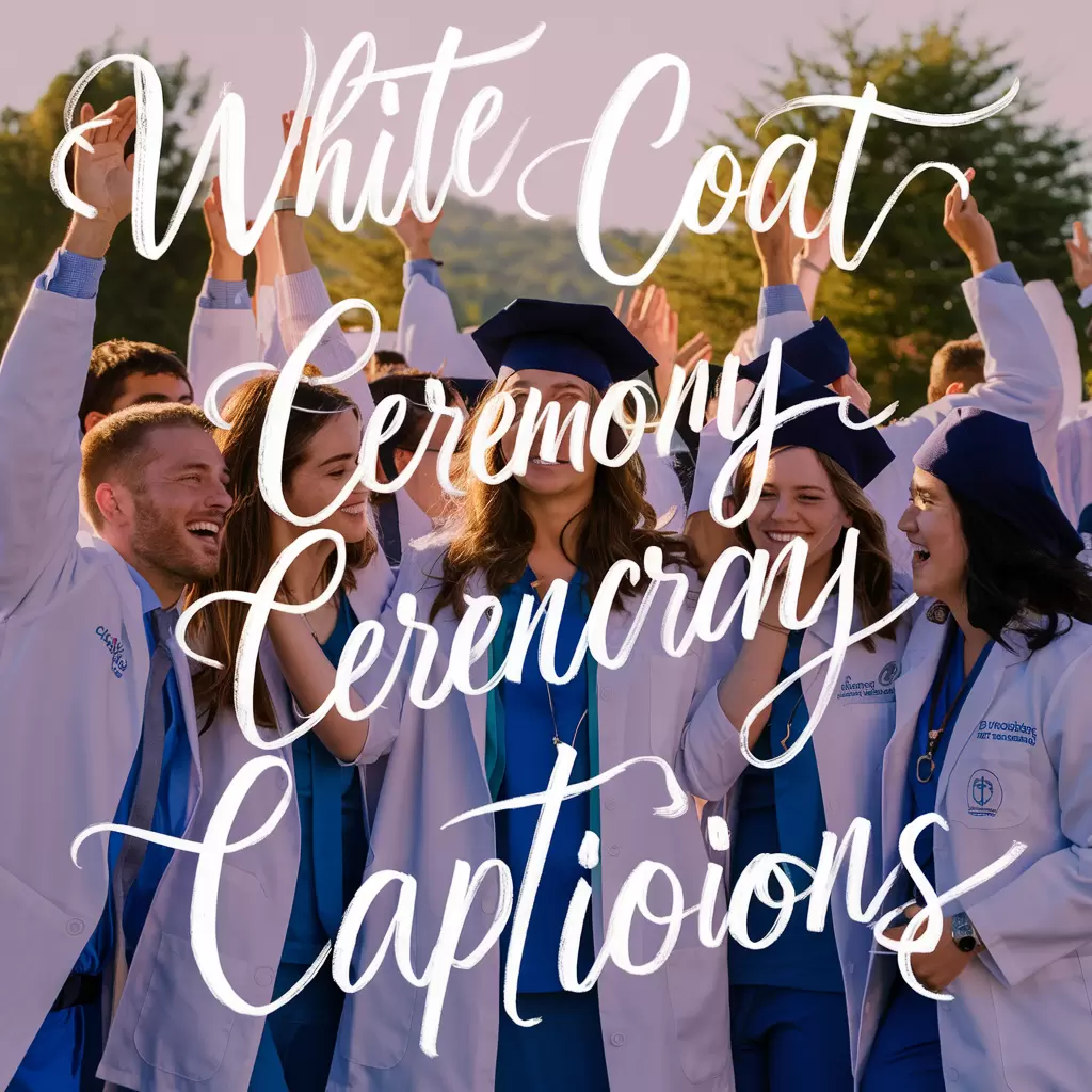 White Coat Ceremony Instagram Captions