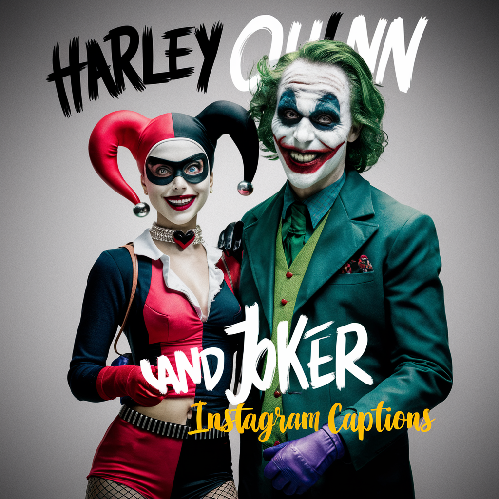 125+ Harley Quinn and Joker Instagram Captions