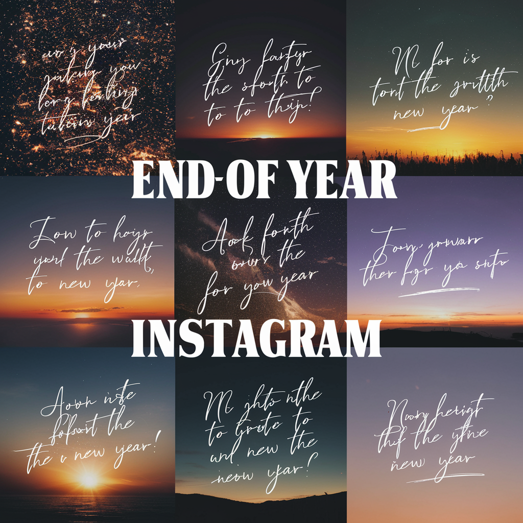 End Of The Year Captions For Instagram & Quotes