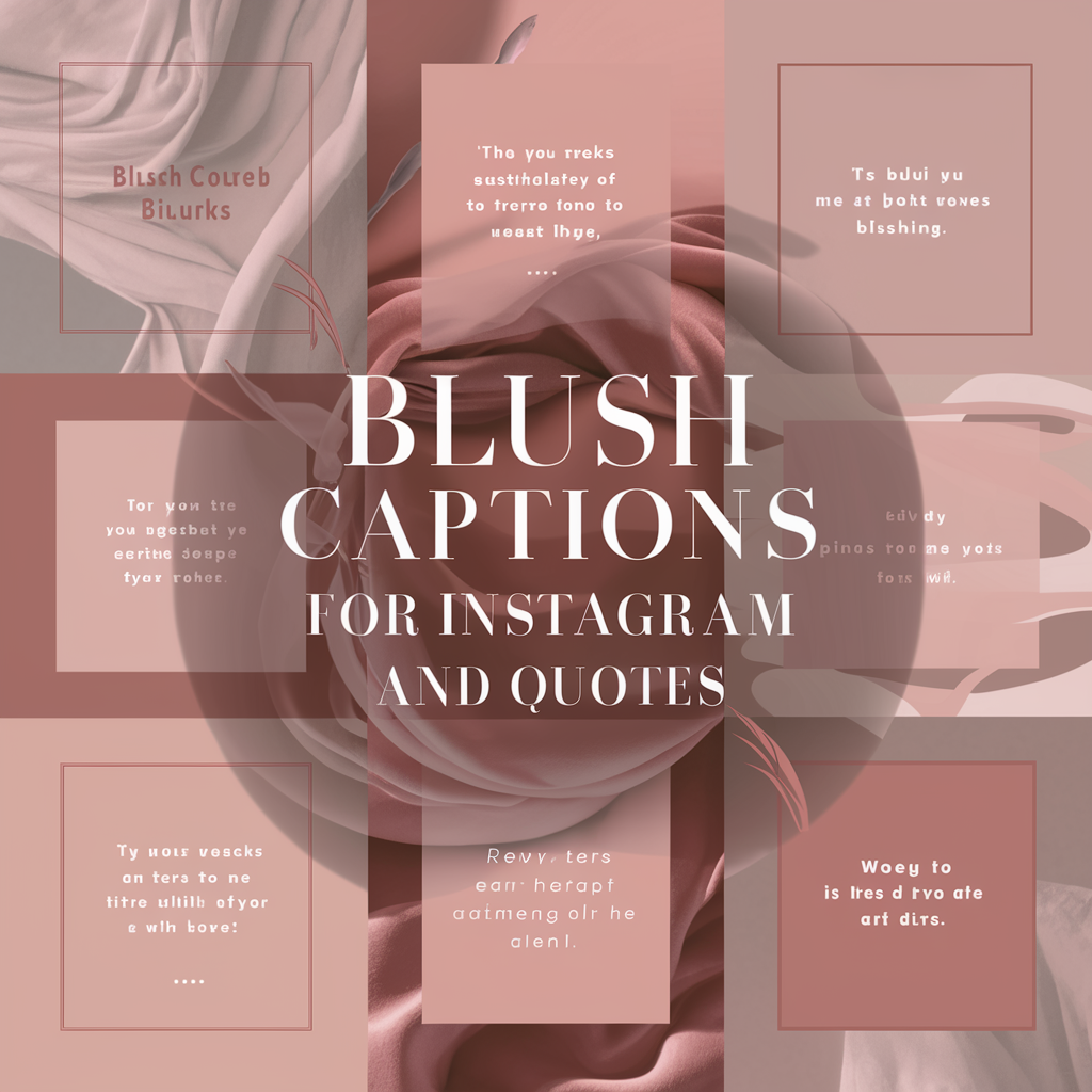 Blush Captions For Instagram & Quotes
